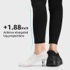 imageSTQ Women Slip on Sneakers Orthopedic Walking Shoes for Pregnant and Busy MomLight Grey Pink