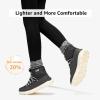 imageSTQ Women Winter Boots with Insulated Insole  Warm ampamp Cozy Winter Snow Boots for Women  Lightweight Non Slip Walking Boots Water ResistantGrey