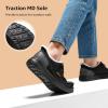 imageSTQ Womens LoafersOrthopedic Fur Lined Ultralight Boat Shoes with Arth SupportAll Black
