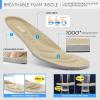 imageSTQ Womens Slip On Sneakers Tennis Walking Orthopedic Shoes Breathable Athletic Gym Workout Cross Training SneakersBeige