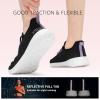 imageSTQ Womens Slip On Sneakers Tennis Walking Orthopedic Shoes Breathable Athletic Gym Workout Cross Training SneakersBlack Purple
