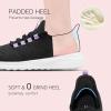 imageSTQ Womens Slip On Sneakers Tennis Walking Orthopedic Shoes Breathable Athletic Gym Workout Cross Training SneakersBlack Purple