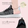 imageSTQ Womens Slip On Sneakers Tennis Walking Orthopedic Shoes Breathable Athletic Gym Workout Cross Training SneakersBlack White