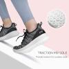imageSTQ Womens Slip On Sneakers Tennis Walking Orthopedic Shoes Breathable Athletic Gym Workout Cross Training SneakersBlack White