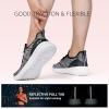 imageSTQ Womens Slip On Sneakers Tennis Walking Orthopedic Shoes Breathable Athletic Gym Workout Cross Training SneakersBlack White
