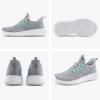 imageSTQ Womens Slip On Sneakers Tennis Walking Orthopedic Shoes Breathable Athletic Gym Workout Cross Training SneakersGrey Teal