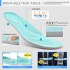 imageSTQ Womens Slip On Sneakers Tennis Walking Orthopedic Shoes Breathable Athletic Gym Workout Cross Training SneakersGrey Teal