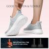 imageSTQ Womens Slip On Sneakers Tennis Walking Orthopedic Shoes Breathable Athletic Gym Workout Cross Training SneakersGrey Teal