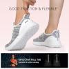 imageSTQ Womens Slip On Sneakers Tennis Walking Orthopedic Shoes Breathable Athletic Gym Workout Cross Training SneakersLight Grey