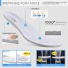 imageSTQ Womens Slip On Sneakers Tennis Walking Orthopedic Shoes Breathable Athletic Gym Workout Cross Training SneakersLight Grey