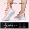 imageSTQ Womens Slip On Sneakers Tennis Walking Orthopedic Shoes Breathable Athletic Gym Workout Cross Training SneakersLight Pink
