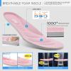 imageSTQ Womens Slip On Sneakers Tennis Walking Orthopedic Shoes Breathable Athletic Gym Workout Cross Training SneakersLight Pink