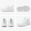 imageSTQ Womens Slip On Sneakers Tennis Walking Orthopedic Shoes Breathable Athletic Gym Workout Cross Training SneakersWhite Teal