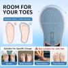 imageSTQ Womens Slip on Sneakers Wide Toe Box Walking Tennis Shoes Cushion Sole Comfortable Orthopedic Arch Support Breathable Plantar Fasciitis NonSlip Athletic Gym Workout ShoeDenim Blue
