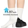 imageSTQ Womens Slip on Sneakers Wide Toe Box Walking Tennis Shoes Cushion Sole Comfortable Orthopedic Arch Support Breathable Plantar Fasciitis NonSlip Athletic Gym Workout ShoeAll Black