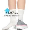 imageSTQ Womens Slip on Sneakers Wide Toe Box Walking Tennis Shoes Cushion Sole Comfortable Orthopedic Arch Support Breathable Plantar Fasciitis NonSlip Athletic Gym Workout ShoeDark Grey Pink