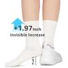 imageSTQ Womens Slip on Sneakers Wide Toe Box Walking Tennis Shoes Cushion Sole Comfortable Orthopedic Arch Support Breathable Plantar Fasciitis NonSlip Athletic Gym Workout ShoeWhite Purple