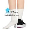 imageSTQ Womens Slip on Sneakers Wide Toe Box Walking Tennis Shoes Cushion Sole Comfortable Orthopedic Arch Support Breathable Plantar Fasciitis NonSlip Athletic Gym Workout ShoeBlack White