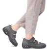 imageSTQ Womens Walking Shoes Non Slip Orthopedic Shoes Adjustable Diabetic Shoes Comfort Mary Jane ShoeDark Grey