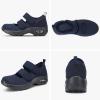 imageSTQ Womens Walking Shoes Non Slip Orthopedic Shoes Adjustable Diabetic Shoes Comfort Mary Jane ShoeNavy