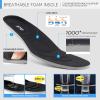 imageSTQ Womens Walking Shoes Non Slip Orthopedic Shoes Adjustable Mary Jane ShoesAll Black