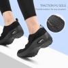 imageSTQ Womens Walking Shoes Non Slip Orthopedic Shoes Adjustable Mary Jane ShoesAll Black