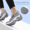 imageSTQ Womens Walking Shoes Non Slip Orthopedic Shoes Adjustable Mary Jane ShoesMedium Grey