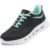 imageSTQ Road Running Shoes for Womens Breathable Walking Tennis Sneakers Women Athletic Gym Workout Cushion Sport Training Fitness Cushioned Lightweight Comfort Plantar FasciitisGrey