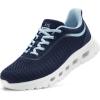 imageSTQ Road Running Shoes for Womens Breathable Walking Tennis Sneakers Women Athletic Gym Workout Cushion Sport Training Fitness Cushioned Lightweight Comfort Plantar FasciitisNavy
