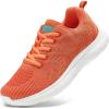 imageSTQ Tennis Shoes Womens Sneakers Breathable Mesh Walking Shoes Arch Support Orthopedic Athletic Workout Gym Running Shoe for Travel Jogging Sports Cross TrainingLight Coral