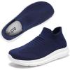 imageSTQ Wide Toe Box Walking Shoes Women  Sock Orthopedic Slip On Shoe NonSlip Comfort Mesh Diabetic Sneakers for Plantar Fasciitis Relief BunionsNavy