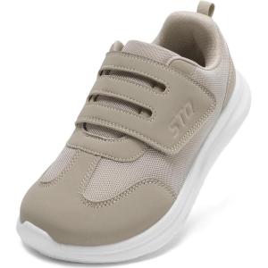 imageSTQ Wide Toe Box Shoes Women Hook and Loop Orthopedic Walking Shoe for Seniors Bunions Plantar Fasciitis Hammertoes Swollen FeetTaupe