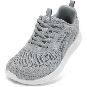 imageSTQ Wide Toe Box Walking Shoes Women Orthopedic Swollen Feet Diabetic Tennis Running Sneakers for Plantar Fasciitis Arch Support BunionsMedium Grey