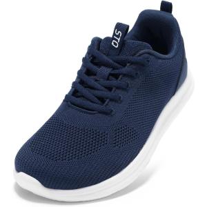 imageSTQ Wide Toe Box Walking Shoes Women Orthopedic Swollen Feet Diabetic Tennis Running Sneakers for Plantar Fasciitis Arch Support BunionsNavy