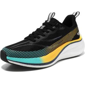 imageSTQ Women Carbon Plate Road Running Shoes Ultra Light Cushion SoleBlack White
