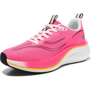 imageSTQ Women Carbon Plate Road Running Shoes Ultra Light Cushion SoleHot Pink