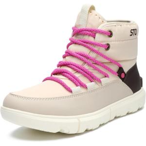 imageSTQ Women Winter Boots with Insulated Insole  Warm ampamp Cozy Winter Snow Boots for Women  Lightweight Non Slip Walking Boots Water ResistantBeige