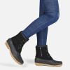 imageSTQ Duck Boots for Women Waterproof Winter Boots Quilted Snow BootsAll Black