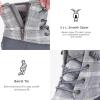 imageSTQ Duck Boots for Women Waterproof Winter Boots Quilted Snow BootsGrey Plaid