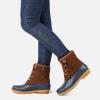 imageSTQ Duck Boots for Women Waterproof Winter Boots Quilted Snow BootsNavy Brown