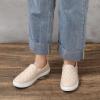 imageSTQ Loafers for Women Memory Foam Slip On Sneakers EleeS Quilted 10 Comfort Fall ShoesBeige White