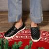 imageSTQ Loafers for Women Memory Foam Slip On Sneakers EleeS Quilted 10 Comfort Fall ShoesBlack