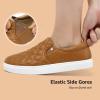 imageSTQ Loafers for Women Memory Foam Slip On Sneakers EleeS Quilted 10 Comfort Fall ShoesBrown