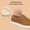imageSTQ Loafers for Women Memory Foam Slip On Sneakers EleeS Quilted 10 Comfort Fall ShoesBrown