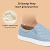 imageSTQ Loafers for Women Memory Foam Slip On Sneakers EleeS Quilted 10 Comfort Fall ShoesDenim Blue