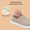 imageSTQ Loafers for Women Memory Foam Slip On Sneakers EleeS Quilted 10 Comfort Fall ShoesTaupe