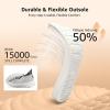 imageSTQ Slip On Women Boat ShoesOrthopedic Plantar Fasciitis Relief Ultralight Arch Support SneakersIron Grey