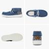 imageSTQ Slip on Orthopedic Shoes Ultralight Ankle Boots for Womens High Top Casual Loafers with Arch SupportDenim Blue
