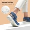 imageSTQ Slip on Orthopedic Shoes Ultralight Ankle Boots for Womens High Top Casual Loafers with Arch SupportDenim Blue