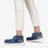 imageSTQ Slip on Orthopedic Shoes Ultralight Ankle Boots for Womens High Top Casual Loafers with Arch SupportDenim Blue